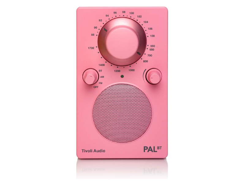 Tivoli Audio PAL BT Bluetooth AM/FM Portable Radio In Pink - PALBTPNK