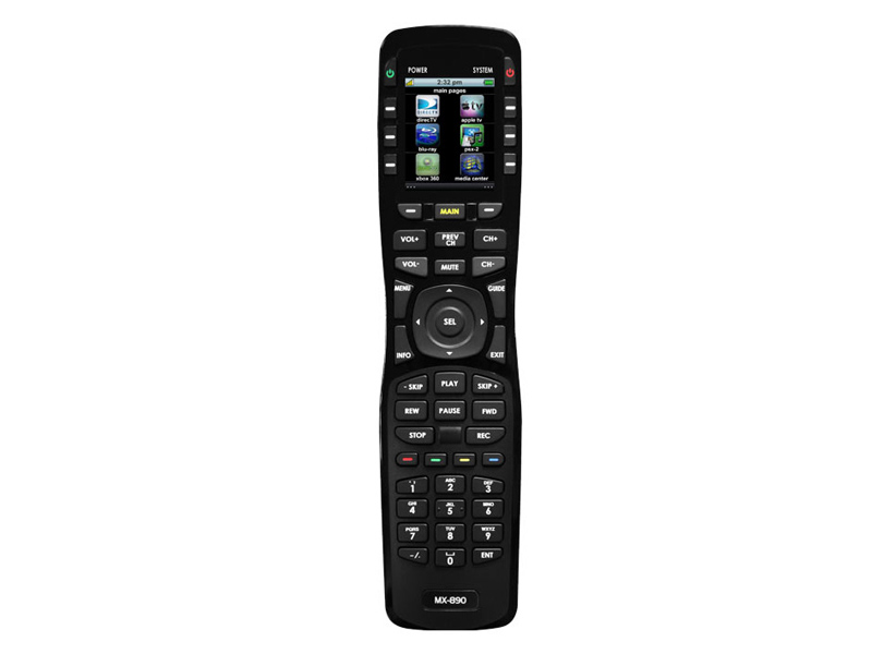 URC IR/RF Hard Button Remote Control with Color LCD MX-890