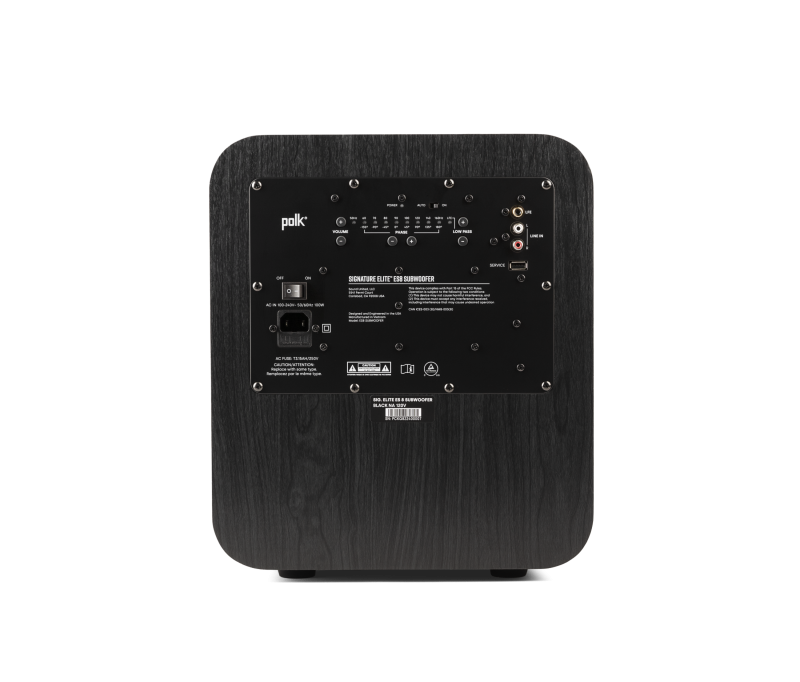 8" Polk Audio Signature Elite Powered Subwoofer - ES08 Sub Black