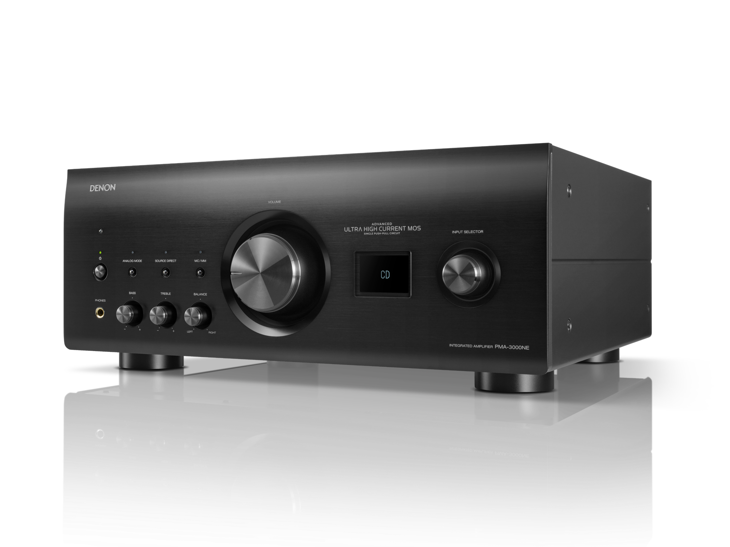 Denon 2-Channel 160W Integrated Amplifier with MM/MC Phono Stage in Black - PMA3000NEBKE3