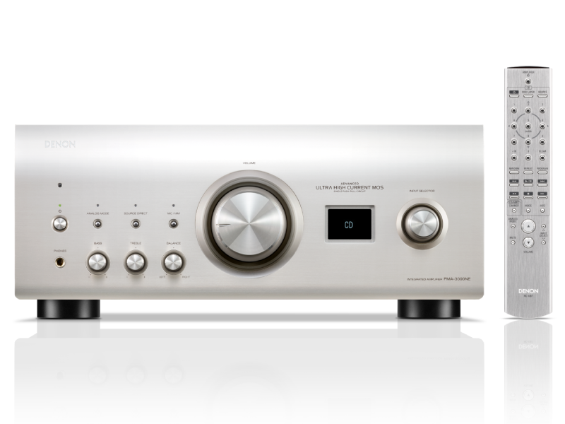 Denon PMA3000NESPE3 2-Channel 160W Integrated Amplifier with MM/MC Phono Stage in Silver - PMA3000NESPE3