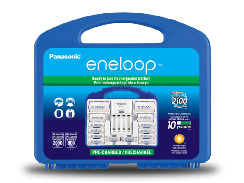 Panasonic Eneloop Charger Kit with D/C Adaptors - KKJ17MCC82A