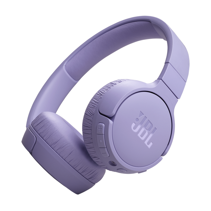 JBL Tune 670NC Adaptive Noise Cancelling Wireless On-Ear Headphones in Purple - JBLT670NCPURAM
