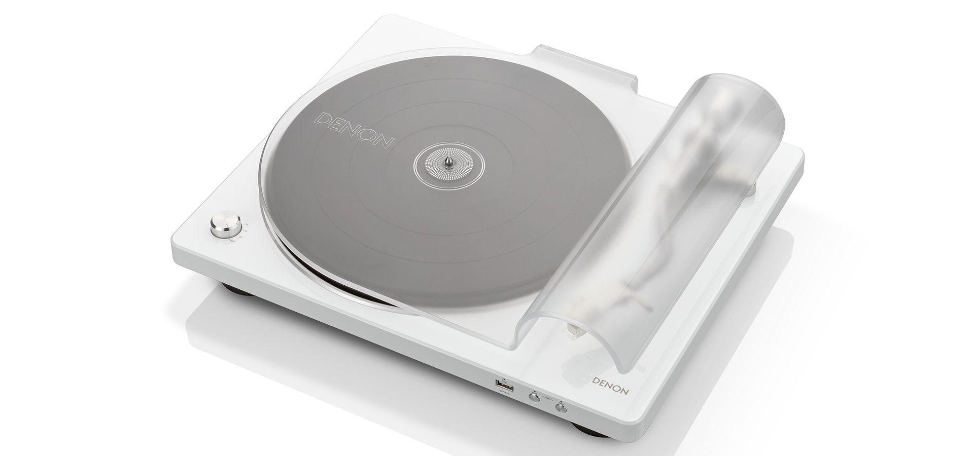 Denon Hi-Fi Turntable with USB - DP450USBWTEM