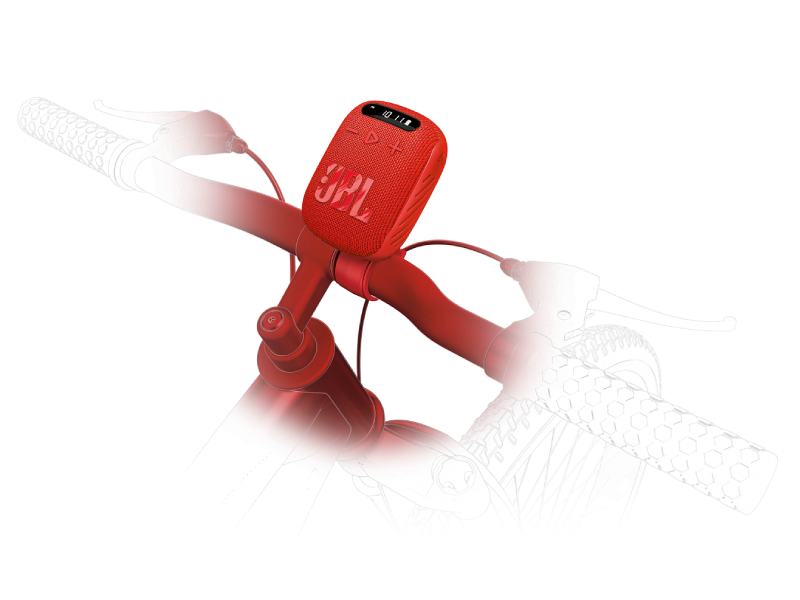 JBL Wind 3 Portable Bluetooth Speaker for Cycles - JBLWIND3REDAM