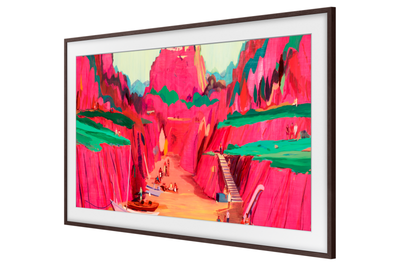 75" Samsung The Frame Customizable Bezel Modern Brown -  VG-SCFF75BWBZA