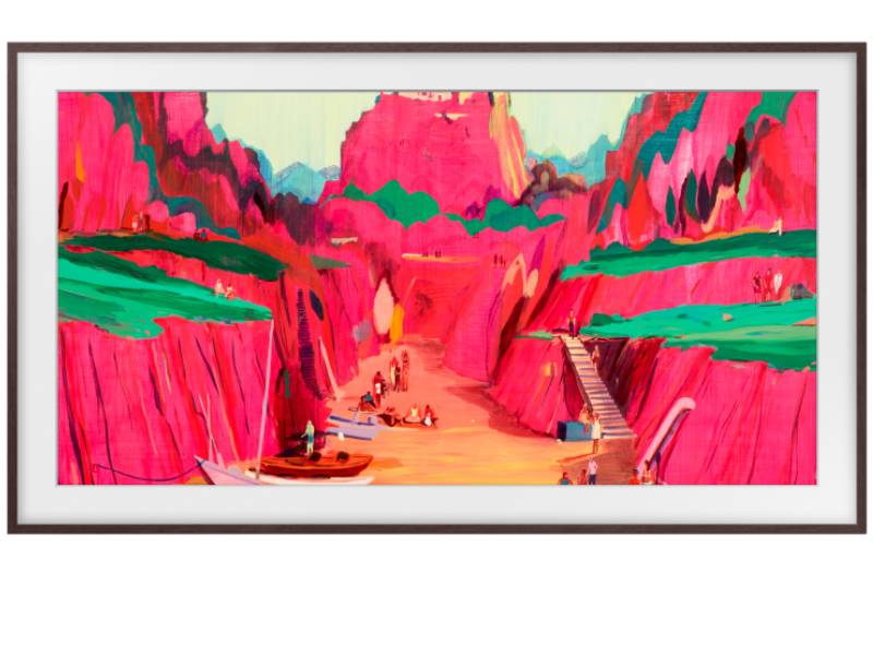 75" Samsung The Frame Customizable Bezel Modern Brown -  VG-SCFF75BWBZA
