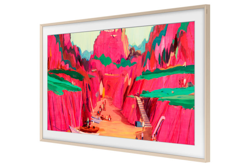85" Samsung The Frame Customizable Bezel Sand Gold Metal - VG-SCFF85SGMZA