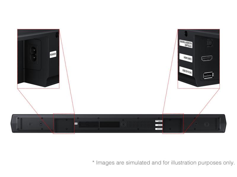 Samsung B-series 2.1 Channel Soundbar with Subwoofer (2025) - HW-B550F/ZC