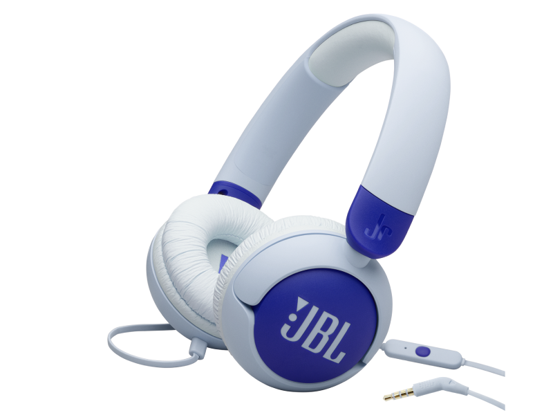 JBL Junior 320 Wired On-Ear Headphones in Blue - JBLJR320BLUAM