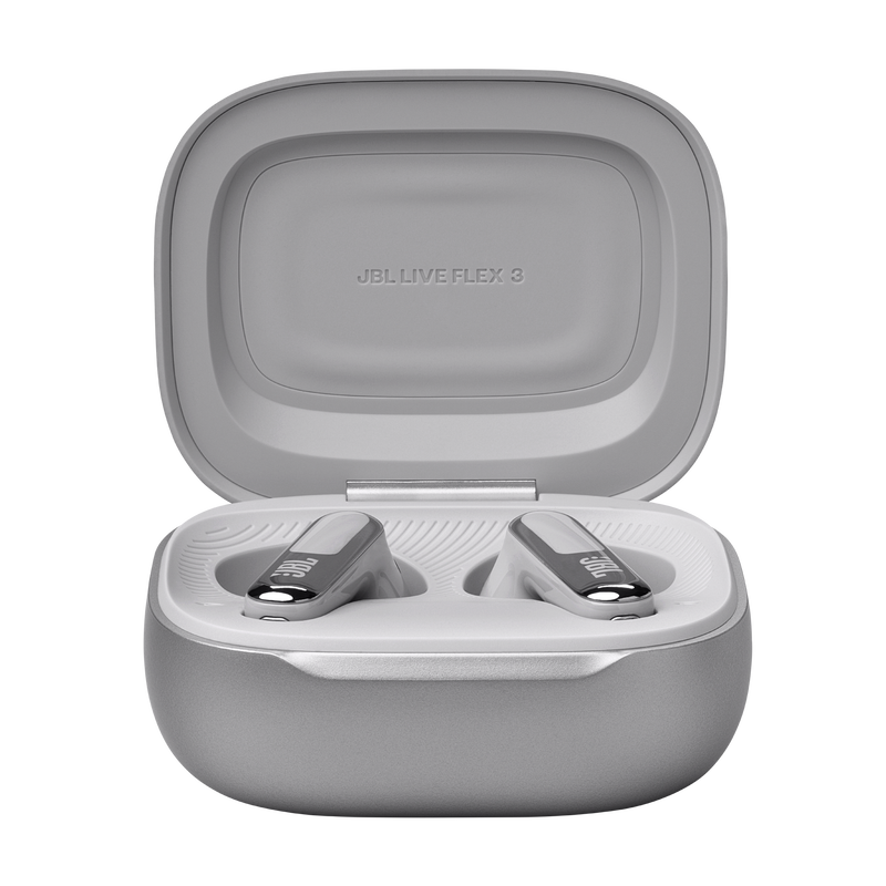 JBL Live Flex 3 True Wireless Noise-Cancelling Earbuds in Silver - JBLLIVEFLEX3SILAM