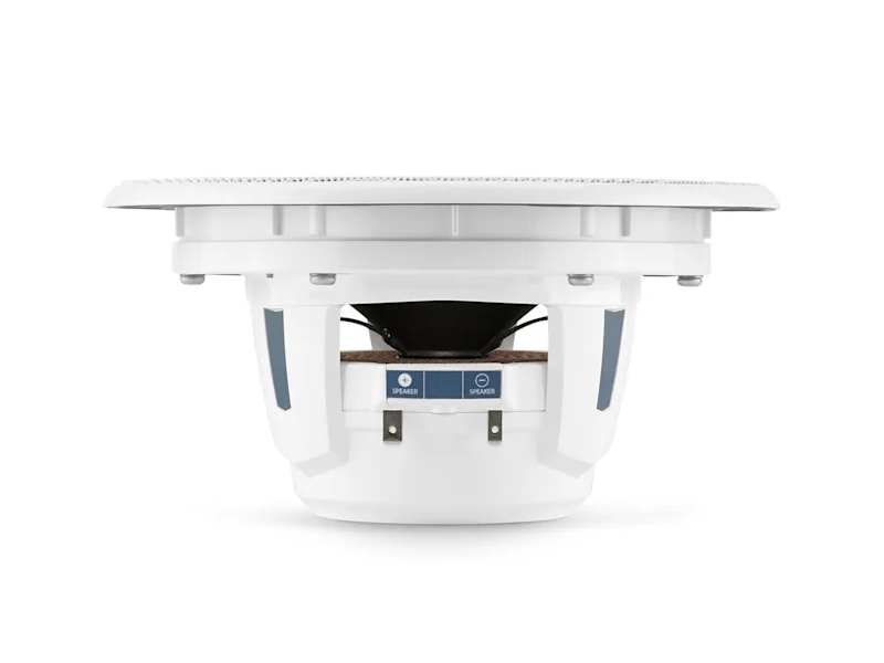 JL Audio M6 Marine Speakers 6.5" with White Luxe Grille (Single) - M6-650X-L-GwSw-Single