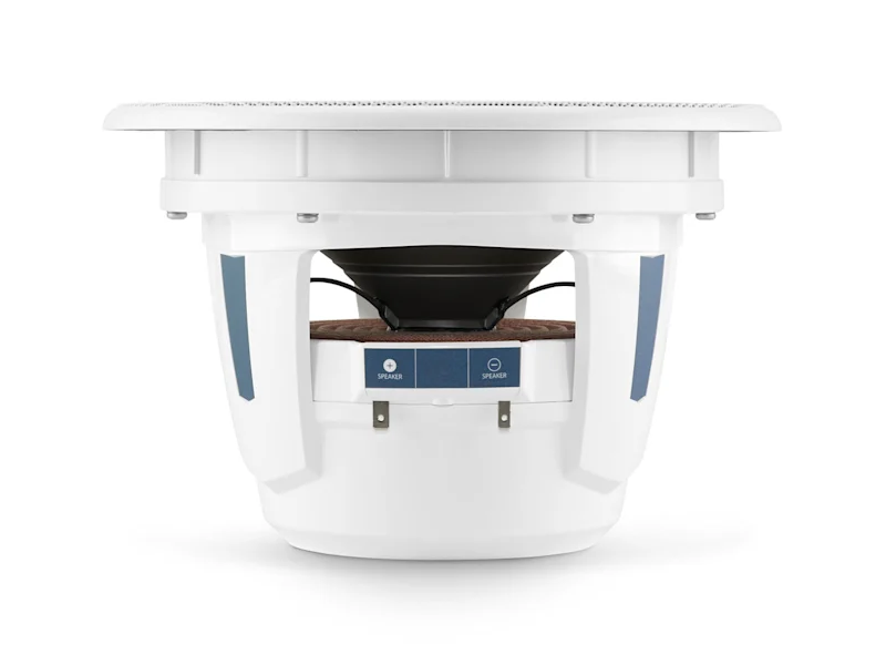 JL Audio M6 Marine Speakers 8.8" with White Luxe Grille (Single) - M6-880X-L-GwSw-Single
