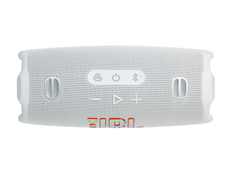 JBL Charge 6 Portable Speaker with AI Sound Boost in White - JBLCHARGE6WHTAM