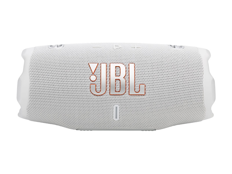 JBL Charge 6 Portable Speaker with AI Sound Boost in White - JBLCHARGE6WHTAM