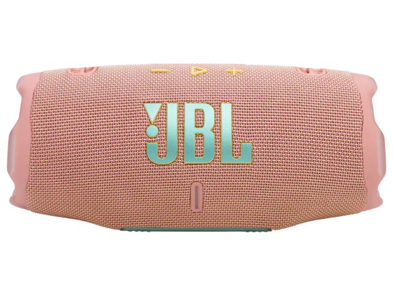 JBL Charge 6 Portable Speaker with AI Sound Boost in Pink - JBLCHARGE6PINKAM