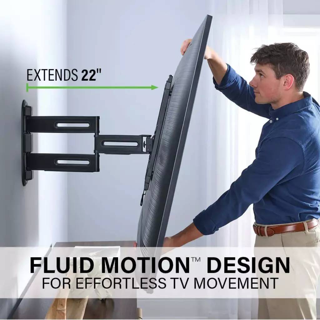 Sanus Advanced Full-Motion 4D + Shift 32"- 65" TV Wall Mount  - VMF822-B3