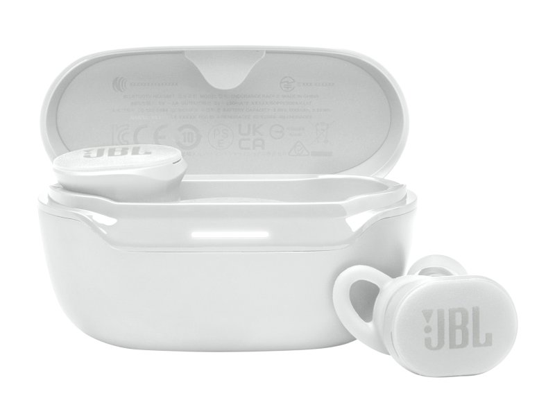JBL Endurance Race 2 True Wireless Sports Earbuds in White - JBLENDURACE2WHTAM