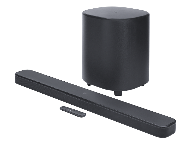 JBL Bar 500MK2 5.1 Channel Soundbar System with MultiBeam 3.0 and Dolby Atmos - JBLBAR500M2BLKAM