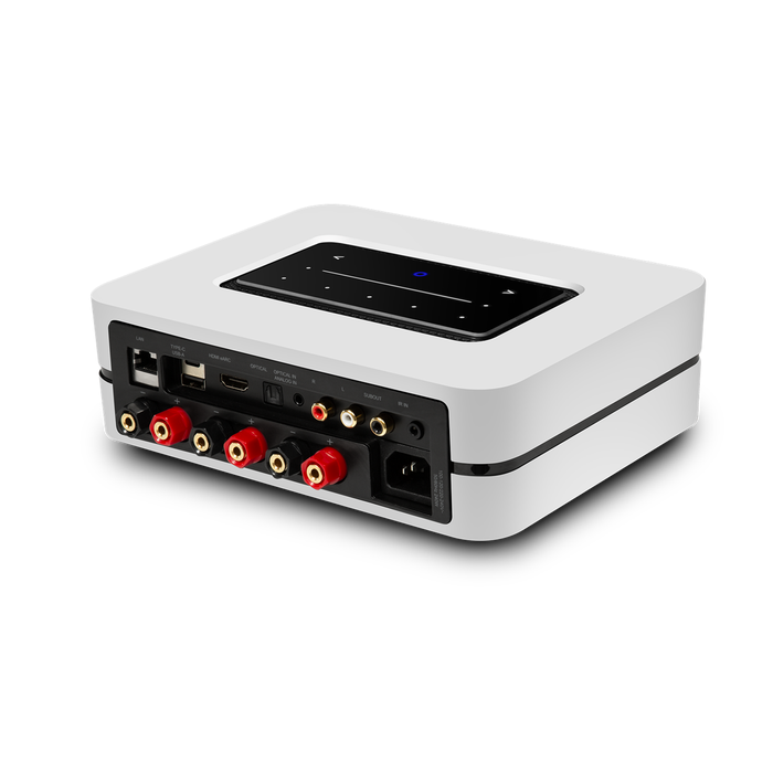 Bluesound POWER NODE Wireless Multi-Room Music Streaming Amplifier in White - N331WHTUNV