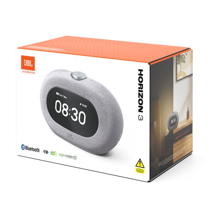 JBL Horizon 3 Bluetooth Clock Radio Speaker - JBLHORIZON3GRYAM