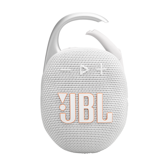 JBL Clip 5 Ultra Portable Bluetooth Speaker in White - JBLCLIP5WHTAM