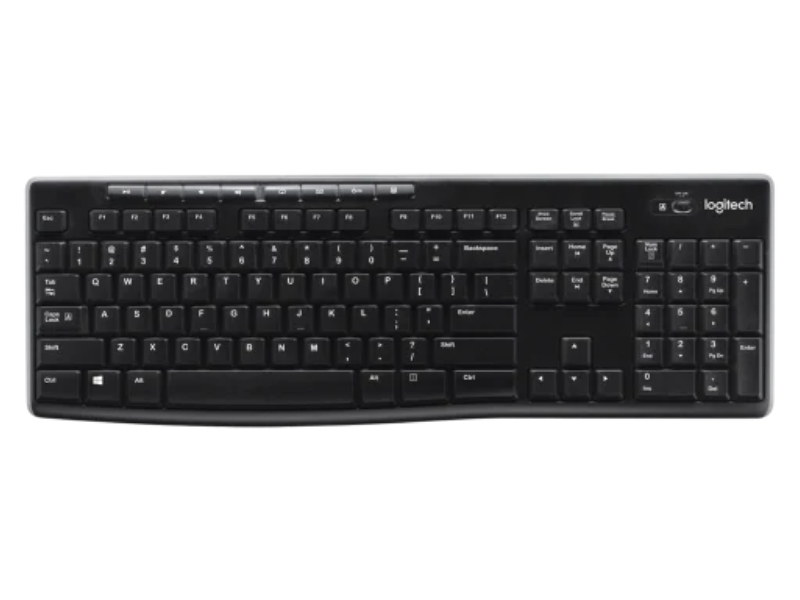 Logitech K270 Wireless Keyboard in Black - K270