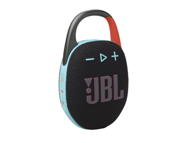 JBL Clip 5 Ultra Portable Bluetooth Speaker in Black and Orange - JBLCLIP5BLKOAM