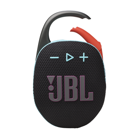 JBL Clip 5 Ultra Portable Bluetooth Speaker in Black and Orange - JBLCLIP5BLKOAM