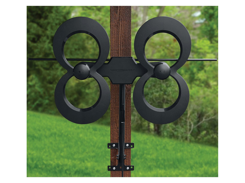 Antennas Direct ClearStream 4MAX UHF VHF Indoor Outdoor HD TV Antenna with 20-inch Mast - C4-MVJ-CN
