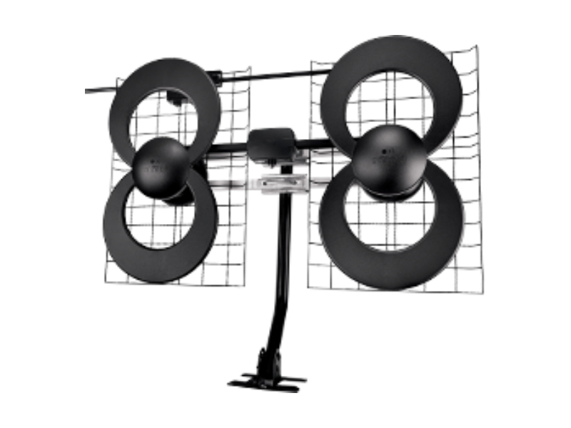 Antennas Direct ClearStream 4V Indoor Outdoor UHF VHF HD TV Antenna 70-Mile Range with 20-in Mast - C4-V-CJM-CN