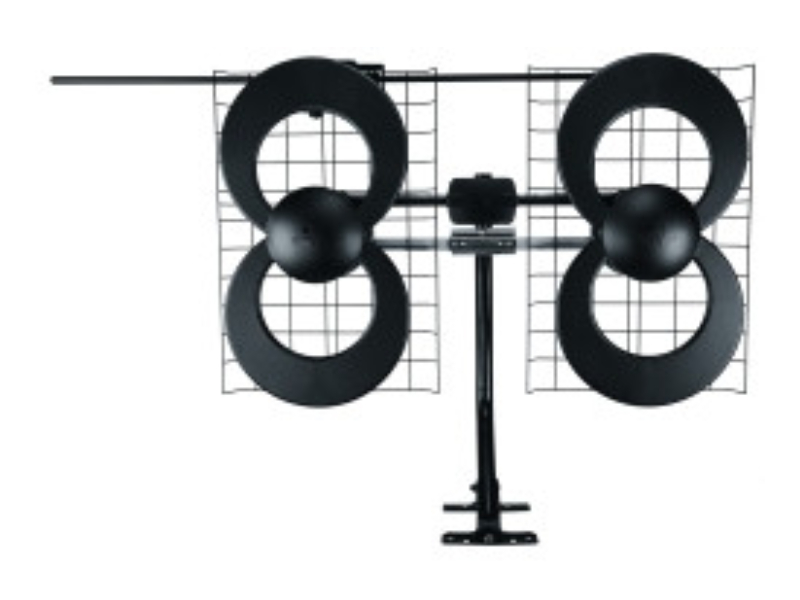 Antennas Direct ClearStream 4V Indoor Outdoor UHF VHF HD TV Antenna 70-Mile Range with 20-in Mast - C4-V-CJM-CN
