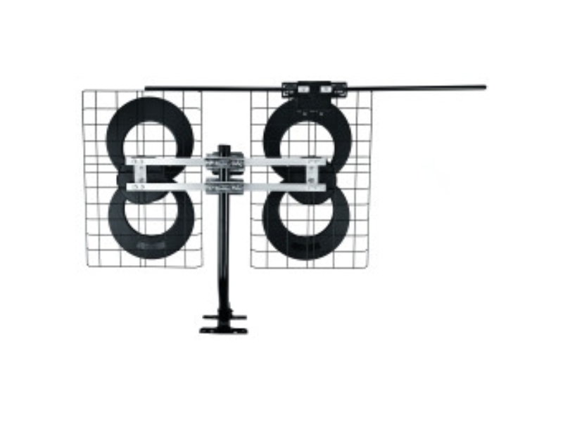 Antennas Direct ClearStream 4V Indoor Outdoor UHF VHF HD TV Antenna 70-Mile Range with 20-in Mast - C4-V-CJM-CN