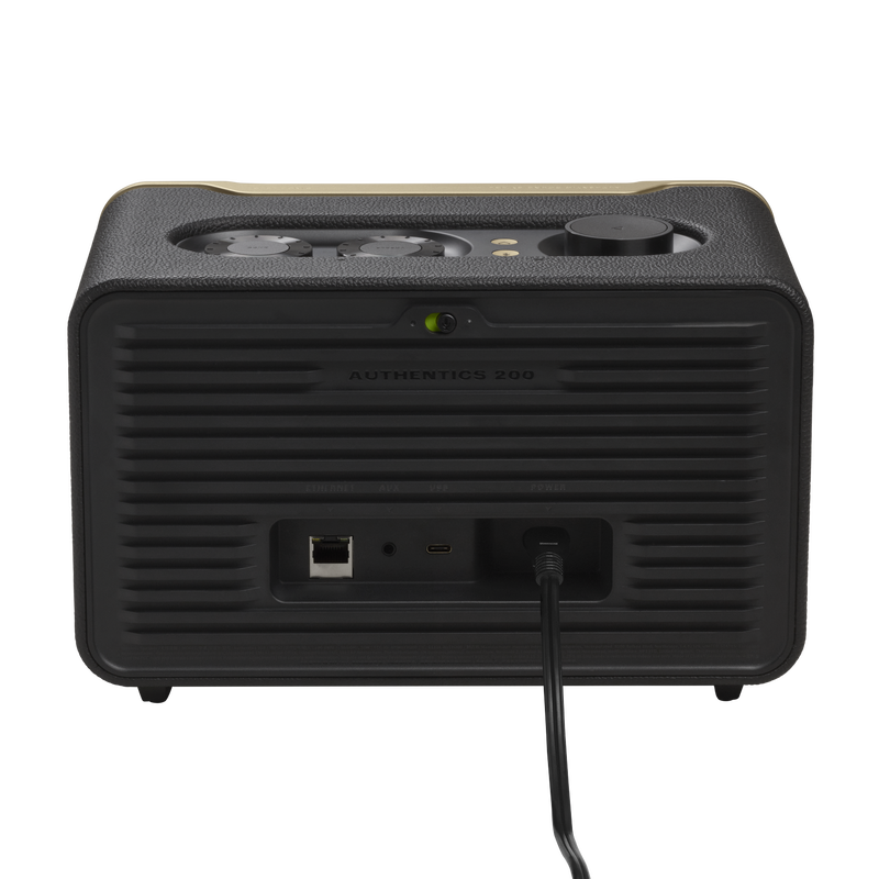 JBL Authentics 200 Smart Home Speaker with Voice Assistants in Retro Design - JBLAUTH200BLKAM