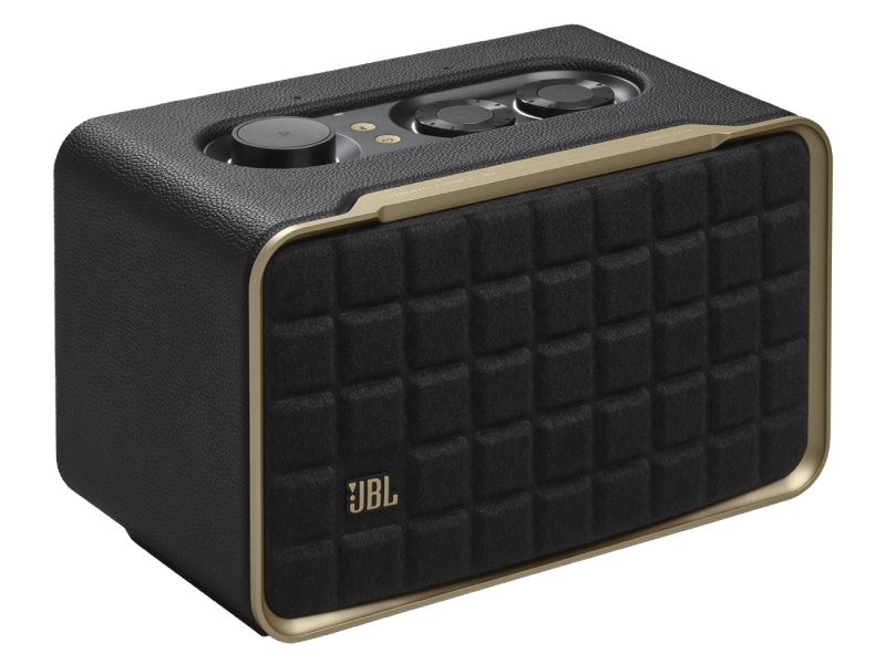 JBL Authentics 200 Smart Home Speaker with Voice Assistants in Retro Design - JBLAUTH200BLKAM