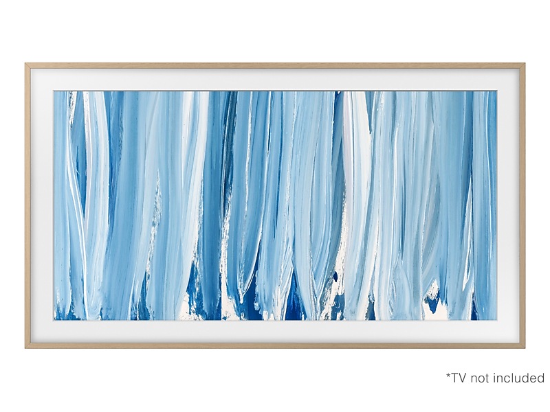 65" Samsung Frame Customizable Bezel in Beige Wood - VGSCFH65TKBZA