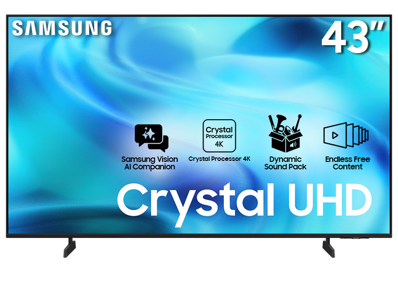 43" Samsung UN43U8000HFXZC Crystal UHD 4K Smart TV (2026)
