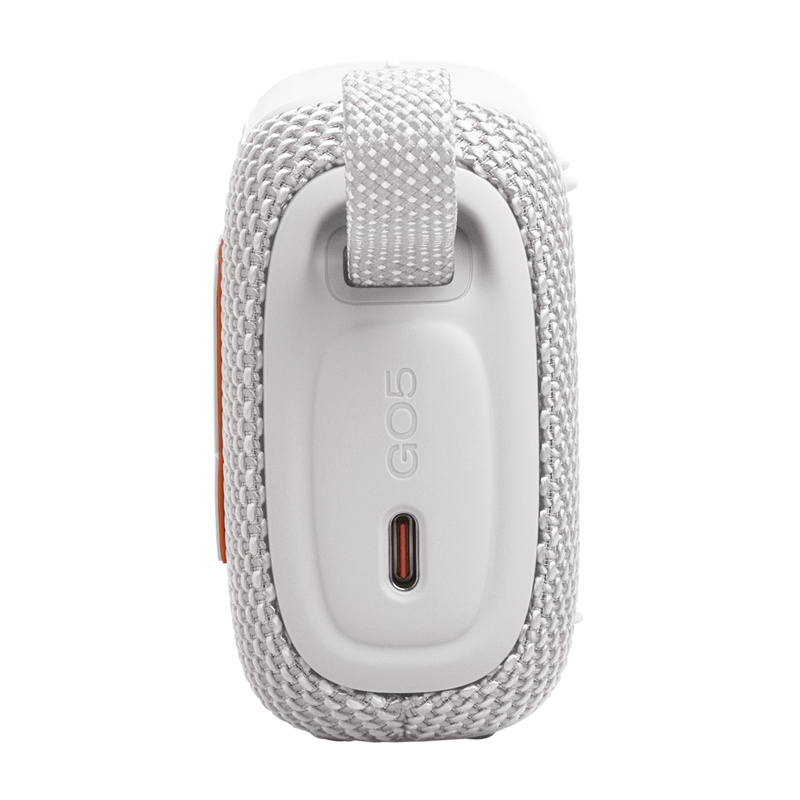 JBL GO 5 Portable Bluetooth Waterproof Speaker in White - JBLGO5WHTAM