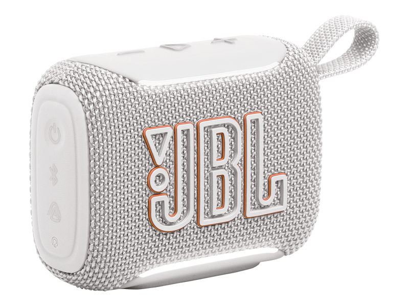 JBL GO 5 Portable Bluetooth Waterproof Speaker in White - JBLGO5WHTAM