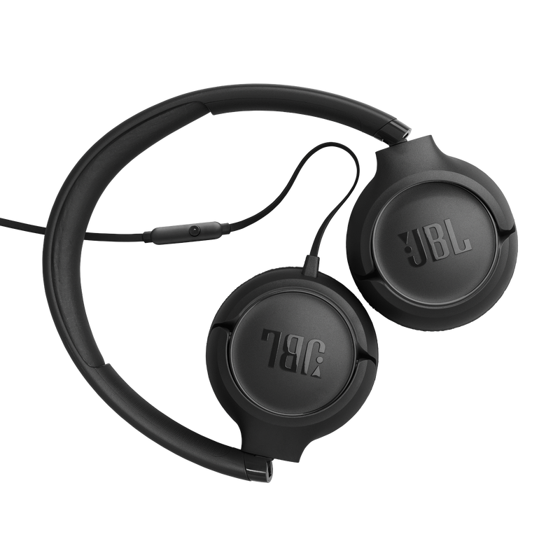 JBL Tune 530 Wired On-Ear Headphones - JBLT530BLKAM