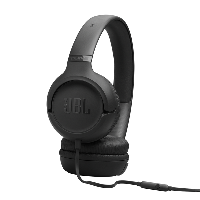 JBL Tune 530 Wired On-Ear Headphones - JBLT530BLKAM