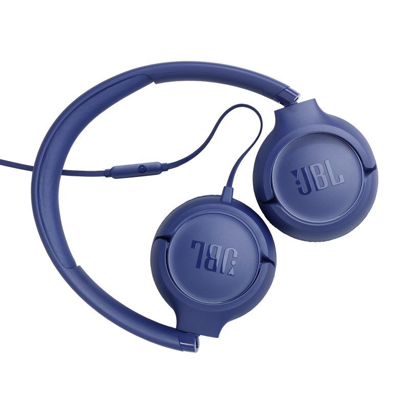 JBL Tune 530 Wired On-Ear Headphones - JBLT530BLUAM