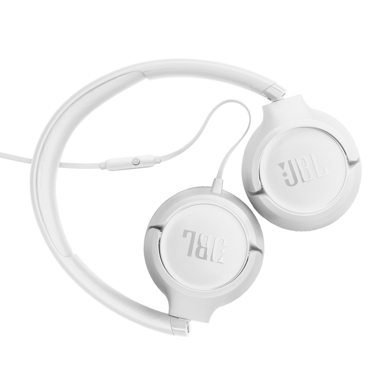 JBL Tune 530 Wired On-Ear Headphones - JBLT530WHTAM