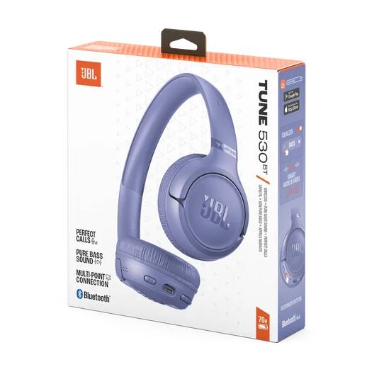 JBL Tune 530BT Wireless On-Ear Bluetooth Headphones - JBLT530BTLAVAM