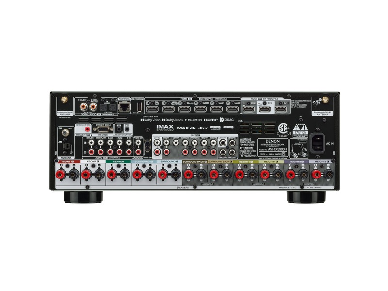 Denon 9.4 Channel 105W 4K/8K Dolby Atmos AV Receiver Powered by HEOS - AVR-X3900H