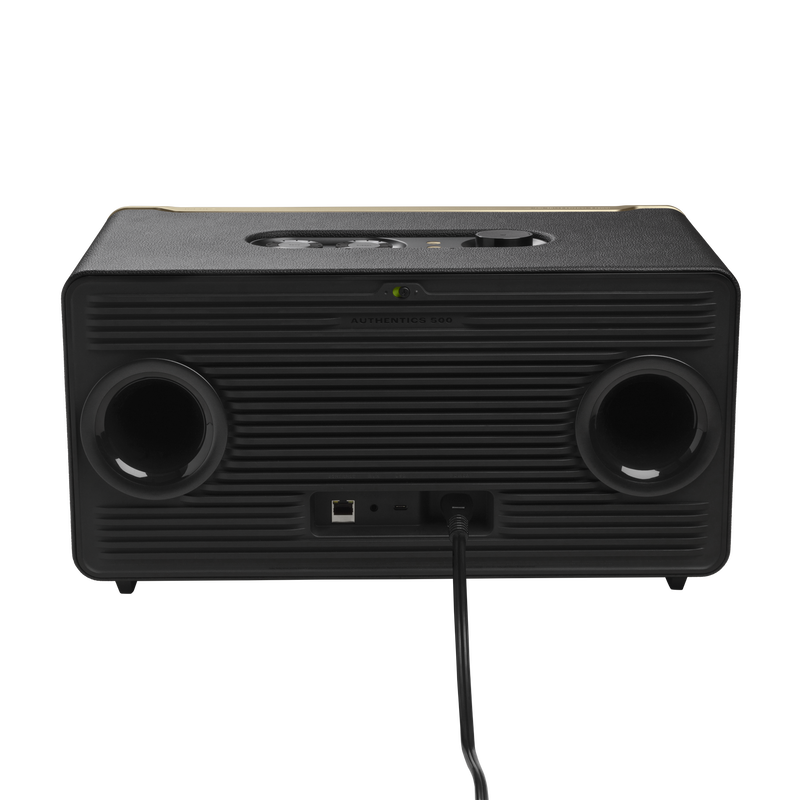JBL Authentics 500 Hi-Fidelity Smart Home Speaker with Retro Design - JBLAUTH500BLKAM