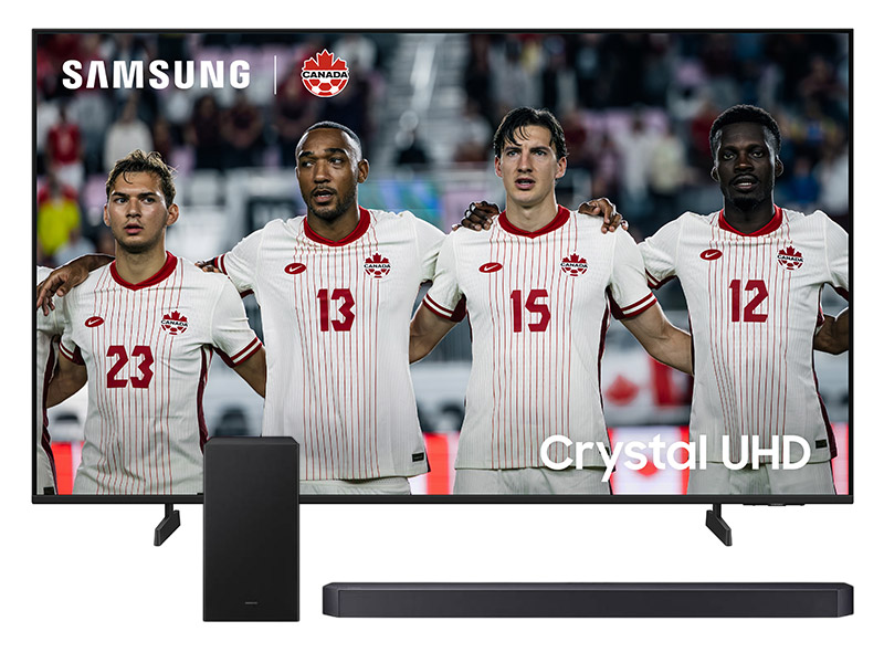 85" Samsung Crystal UHD 4K TV + Q-Series Soundbar - UN85U8000HFXZC-HW-Q600F/ZC