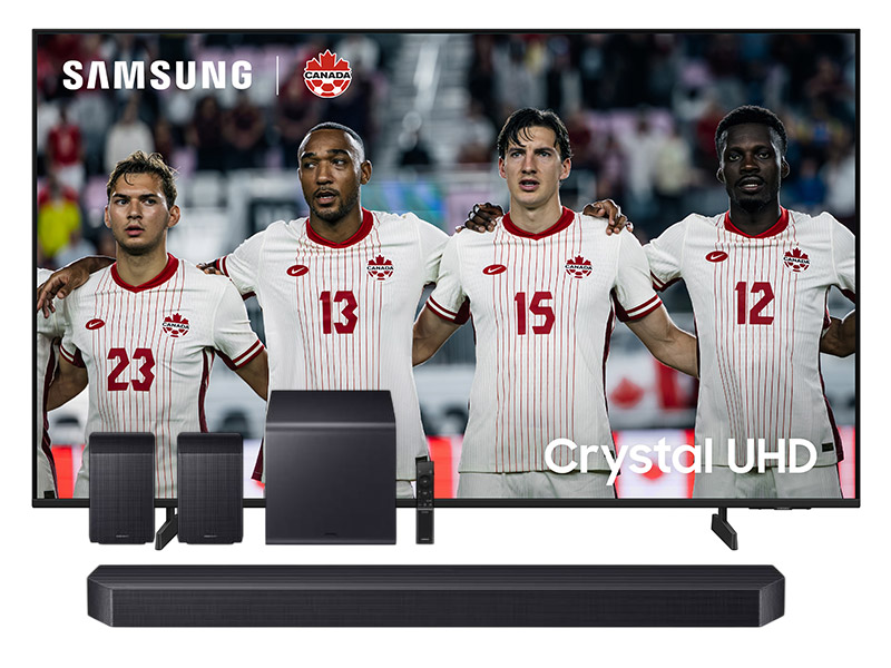 70" Samsung Crystal UHD 4K TV + Q-Series Soundbar - UN70U8000HFXZC-HW-Q990F/ZC