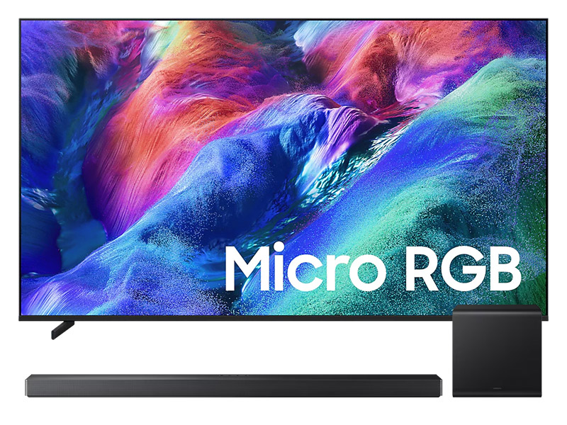 65" Samsung Micro RGB R85H Smart TV + Q-Series Soundbar - MRN65R85HAFXZC-HW-QS700F/ZC