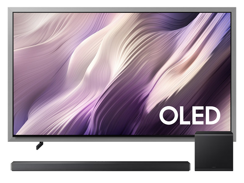 65" Samsung OLED 4K TV + Q-series Soundbar - QN65S95HAFXZC-HW-QS700F/ZC